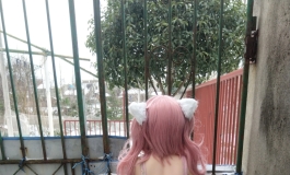 带女儿雪景外拍